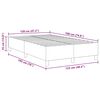 vidaXL Krevetna platforma Svijetlo siva 120 x 190 cm tkanina