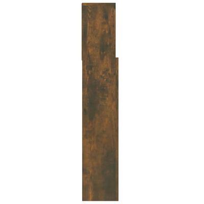 vidaXL Uzglavlje s ormarićem boja dimljenog hrasta 100x19x103,5 cm