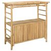 vidaXL Vanjski bar stol Prirodna 110 x 50 x 105 cm Bambus