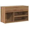 vidaXL Klupa za cipele obrtnički hrast 80x30x45 cm izrađeno drvo