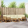 vidaXL Set vanjskih sofa s jastukom 8 pcs Prirodna i krem