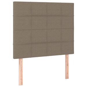 vidaXL Uzglavlje boje taupe 80x5x118/128 cm tkanina