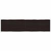 vidaXL Stolna ploča tamnosmeđa 200x50x(2-4) cm obrađena hrastovina