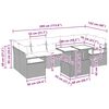 vidaXL Sjedeća garnitura za vrt s pohranom 8 pcs Bež Poli ratan