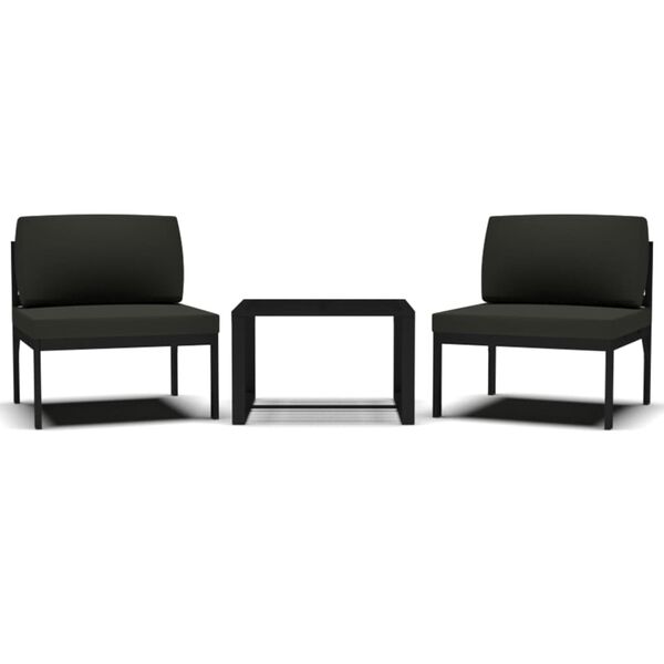 vidaXL 3-dijelni set vrtnih sofa s jastucima aluminijski antracit