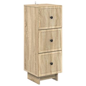 vidaXL Ormar s ladicama Hrast sonoma 33 x 34,5 x 90 cm