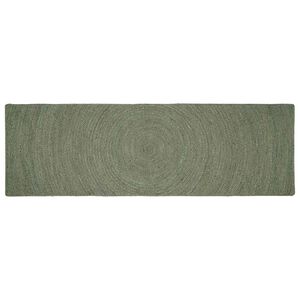 vidaXL Tepisi za područja Maslinastozelena 80 x 300 cm Juta