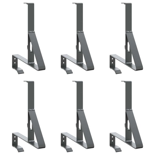 vidaXL Podr&scaron;ka za za&scaron;titu od snijega 6 pcs Antracit 29,5 x 3 x 34,5 cm