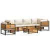 vidaXL 7-dijelni set vrtnih sofa s jastucima masivno bagremovo drvo