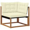 vidaXL Set vanjskih sofa s jastukom 11 pcs Prirodna i krem