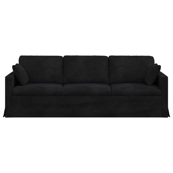vidaXL Sofa Crna 228 x 78 x 80 cm Bar&scaron;un
