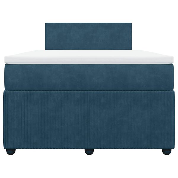 vidaXL Krevet s oprugama i madracem plavi 120 x 190 cm bar&scaron;un