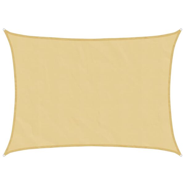 vidaXL Jedro protiv sunca boje pijeska 8x6 m 100 % poliester Oxford