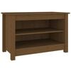vidaXL Klupa za cipele boja meda 70 x 38 x 45,5 cm od masivne borovine