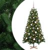 vidaXL Umjetno božićno drvce s kuglicom 120 cm 150 LED lampica