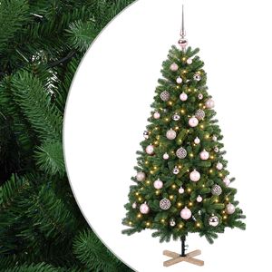 vidaXL Umjetno božićno drvce s kuglicom 120 cm 150 LED lampica
