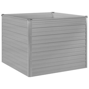 vidaXL Vrtna Visoka Posuda za Biljke 100x100x77cm Pocinčani čelik boja