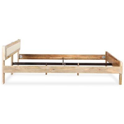 vidaXL Okvir za krevet od masivnog drva manga 140 x 200 cm