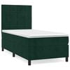 vidaXL Box spring krevet s madracem tamnozeleni 100x200 cm bar&scaron;unasti