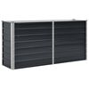 vidaXL Povi&scaron;ena vrtna gredica antracit 160x40x77 cm pocinčani čelik