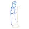 vidaXL Božićna figura pastira i janjeta sa 168 LED žarulja 102,5x35 cm