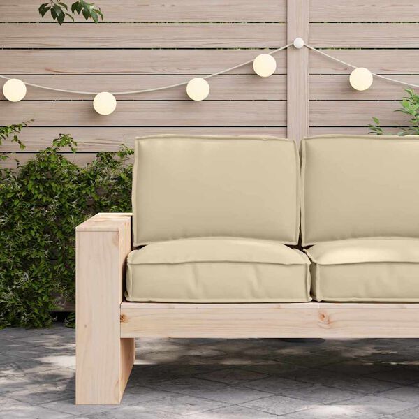 vidaXL Set jastučića za palete 2 pcs Bež Oxford tkanina