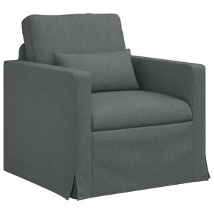 vidaXL Sofa Tamno siva 78 x 78 x 80 cm tkanina