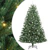 vidaXL Umjetno božićno drvce s nogom Zelena 240 cm PVC i metal
