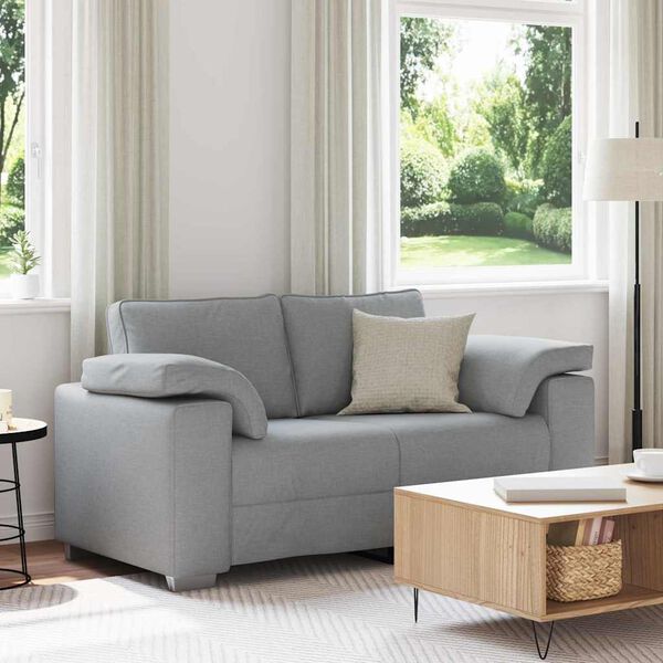 vidaXL Sofa Svijetlo siva 160 x 80 x 82 cm tkanina