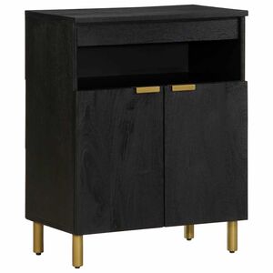 vidaXL Komoda crna 60 x 33 x 75 cm konstruirano drvo