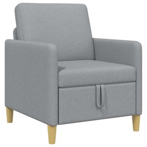 vidaXL Sofa s pohranom Svjetlosiva 72 x 78 x 87 cm Poliester