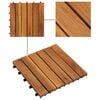 vidaXL Pločice za decking 10 pcs Smeđa 30 x 30 cm Acacijsko drvo