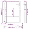 vidaXL Vrtna vrata 100 x 125 cm