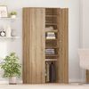 vidaXL Highboard hrast artisan 80 x 39 x 178 cm Konstruirano drvo