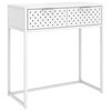 vidaXL Konzolni stol bijeli 72 x 35 x 75 cm čelični