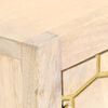 vidaXL Komoda zlatna 120 x 30 x 75 cm od masivnog drva manga