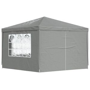 vidaXL &Scaron;ator za zabave 300 x 300 x 255 cm Svjetlosiva PE i čelik
