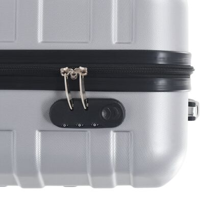 vidaXL 2-dijelni set čvrstih kovčega srebrni ABS