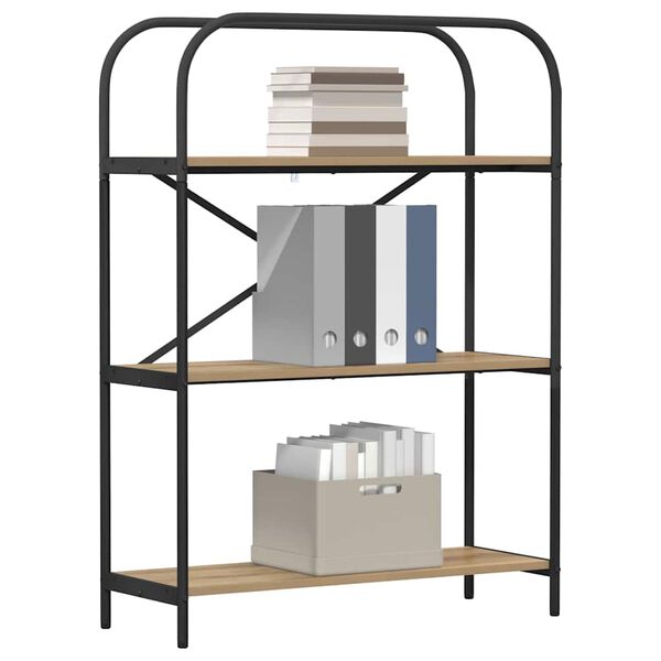 vidaXL Polica Umjetnički hrast 80 x 30 x 109 cm Konstruirano drvo