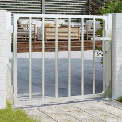 vidaXL Vrtna vrata 100 x 75 cm od nehrđajućeg čelika