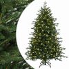 vidaXL Umjetno božićno drvce s nogom 150 cm 150 LED lampica