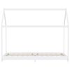 vidaXL Okvir za dječji krevet od masivne borovine bijeli 90 x 200 cm