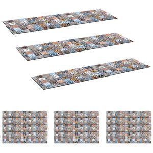 vidaXL Podloge za stepenice 15 kom. 76 x 20 cm Plava Poliester