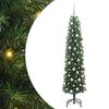 vidaXL Umjetno božićno drvce Zelena 180 cm PVC i čelik i plastika