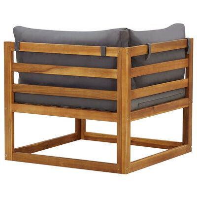 vidaXL Modularne kutne sofe s jastucima 2 kom od masivnog drva bagrema