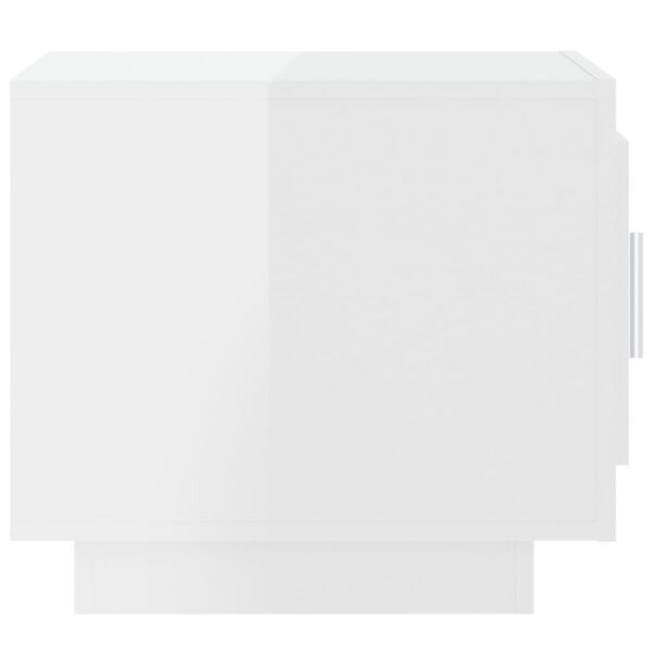 vidaXL Stolić za kavu sjajni bijeli 51x50x45 cm konstruirano drvo