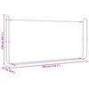 vidaXL Stalak za drva za ogrjev s ki&scaron;nim pokrivačem 300x25x150 cm
