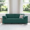 vidaXL Sofa Tamnozelena 219 x 77 x 82 cm tkanina