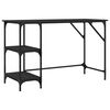 vidaXL Radni stol crni 120 x 50 x 75 cm od metala i konstruiranog drva