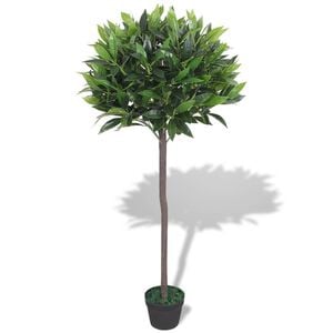 vidaXL Umjetni Lovor s Lončanicom 125 cm Zeleni